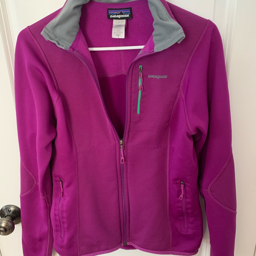 Purple Patagonia fleece zip up